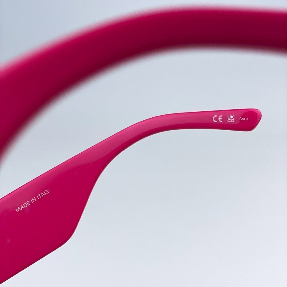 SALE! NEW Balenciaga BB0258S 004 Pink Fuchsia Grey Oval Women Sunglasses BARBIE - Picture 6 of 10